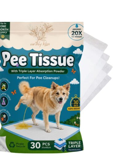 Absorbent pee tissues for pets