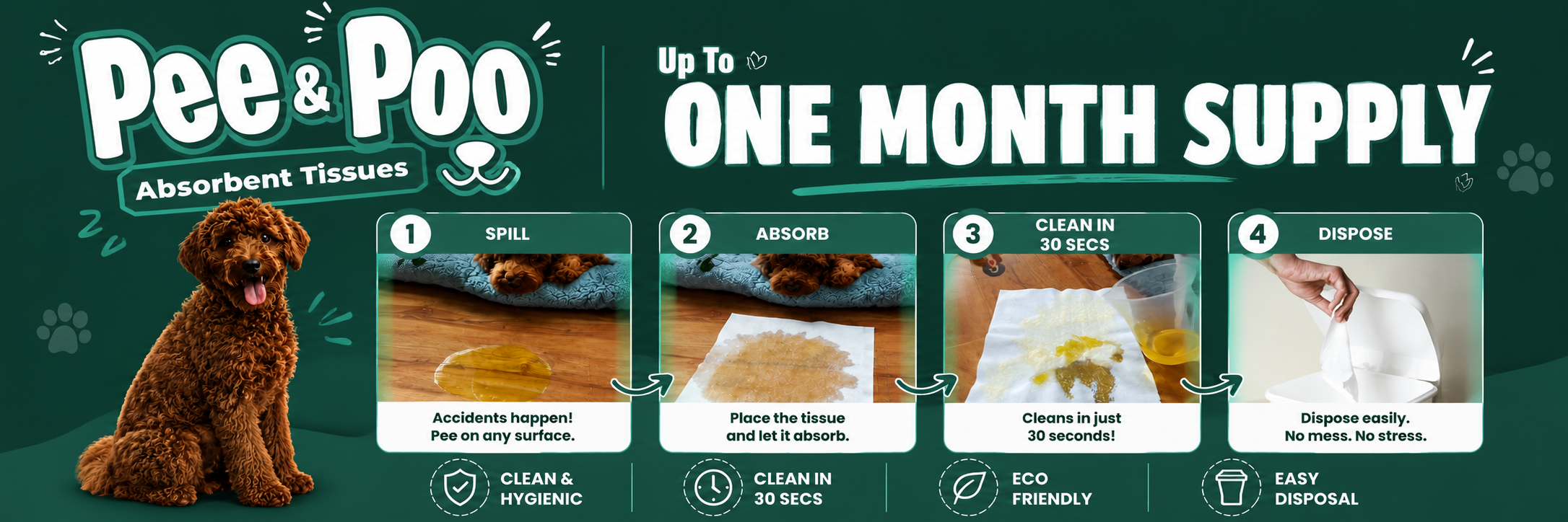 absorbent pee tissue for dogs